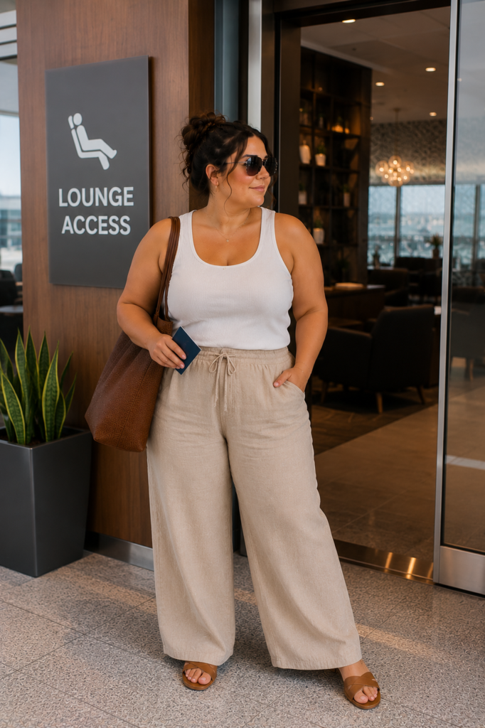 plus size summer airport outfit ideas