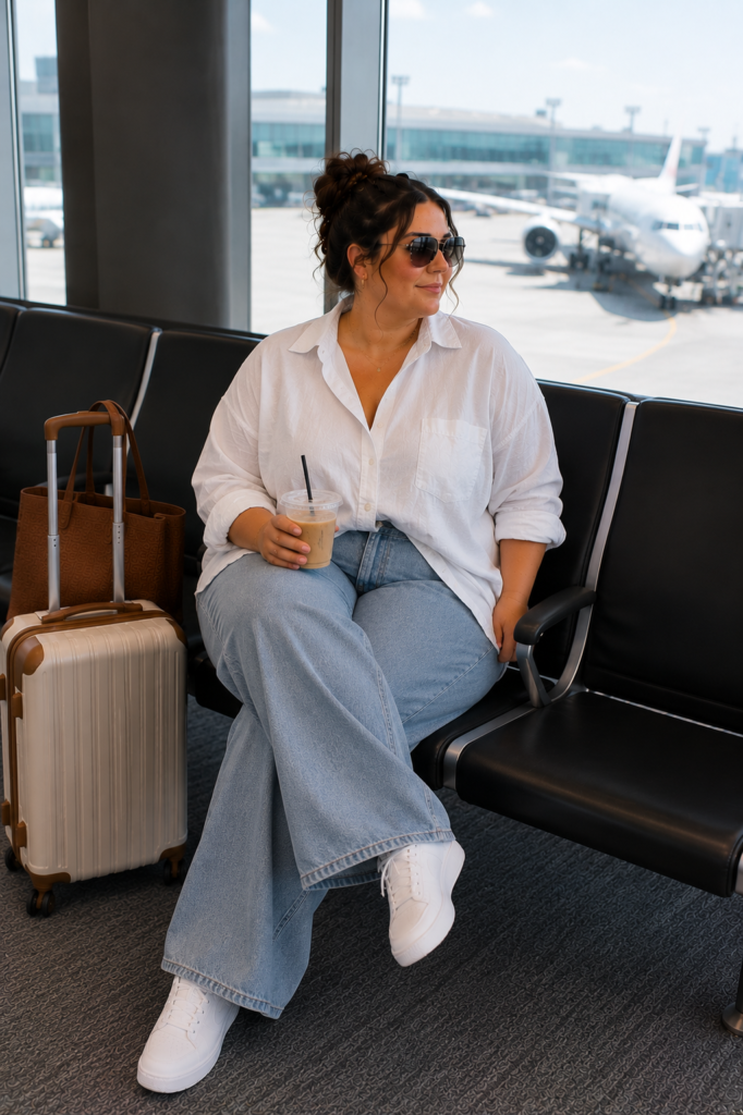plus size summer airport outfit ideas