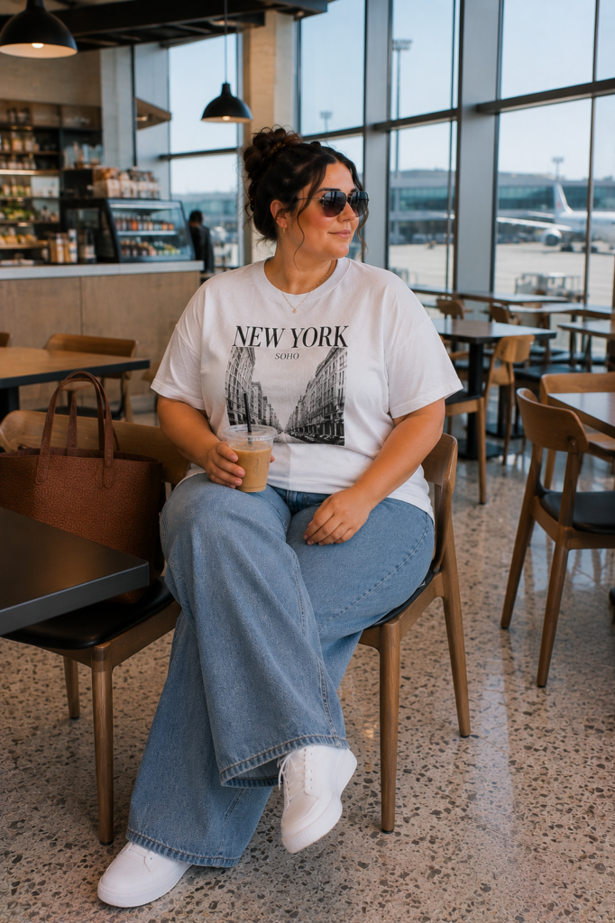 plus size summer airport outfit ideas