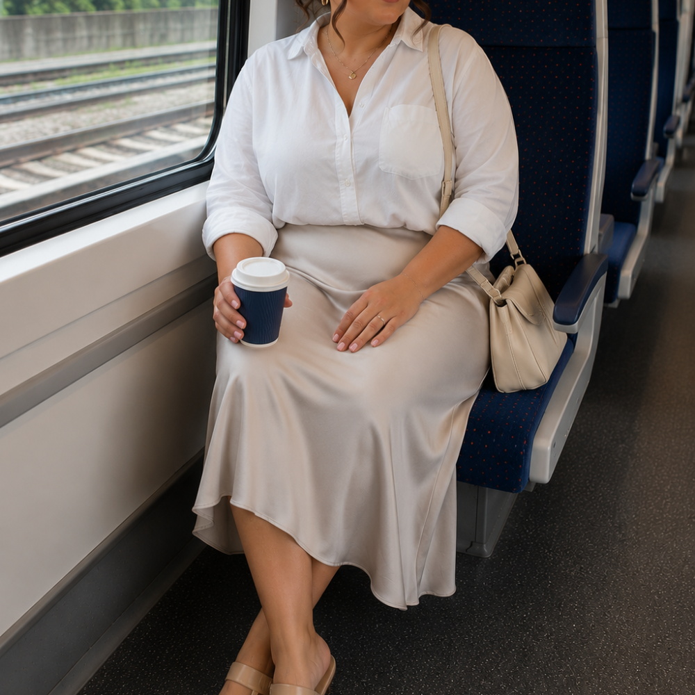 14 Plus-Size Midi Skirt Summer Outfit Ideas That Look Effortlessly Chic ☀️🤍