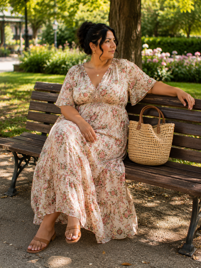14 Plus-Size Maxi Dress Outfit Ideas for Summer That Feel Effortlessly Chic
